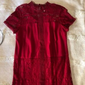 Kensie Lace detail Shift dress